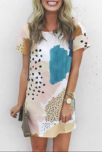 Load image into Gallery viewer, Abstract Leopard Print Mini Dress

